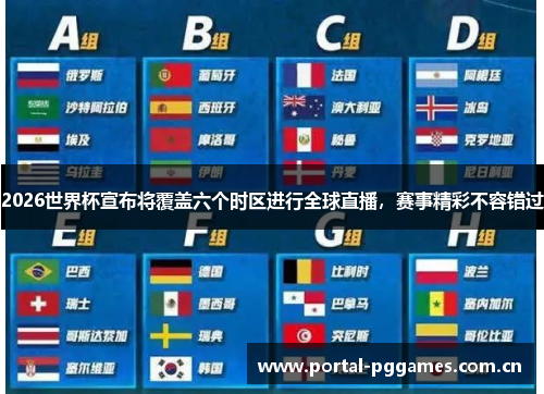 2026世界杯宣布将覆盖六个时区进行全球直播，赛事精彩不容错过